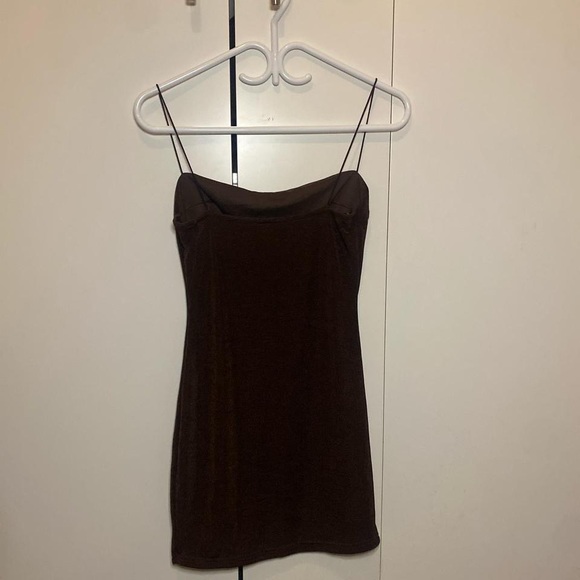 brown mini dress🎀 - Picture 2 of 2